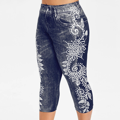 

Tailored Women Printed Yoga Fitness Leggings Running Gym Stretch Sports Pants Trousers