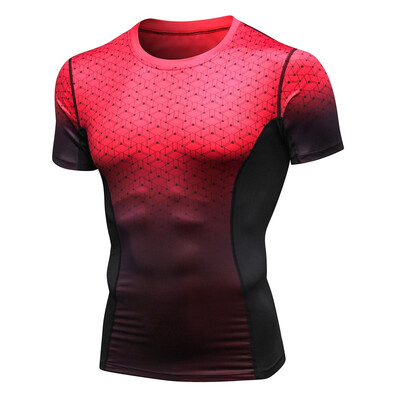 

Toponeto Mens Summer New Style Sports Fitness Fast Dry Clothes Sports Short Sleeves Top