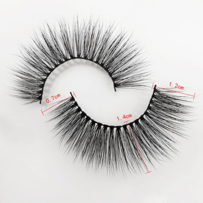 

7 Pairs Black Long Sparse Cross False Eyelashes Fake Eye Lashes Extensions Makeup Tools for stage