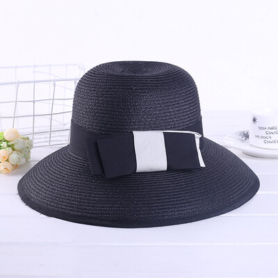 

Japanese summer new bowknot sunshade hat lady summer holiday sunscreen Beach Hat foldable wholesale