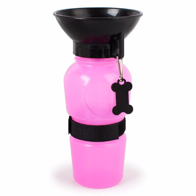 

Pet Water Bottle Foldable Dog Dispenser with Carry strap