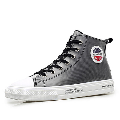 

Mens shoes chameleon reflective tide shoes casual high shoes fashion canvas shoes