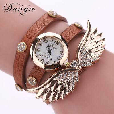 

Duoya around the circle table big wings watch ladies fashion casual bracelet watch
