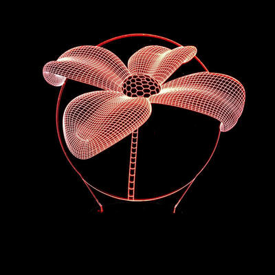 

Lotus 3D Colorful Night Light Strange Stereoscopic Visual Illusion Lamp LED Lamp Decor Light