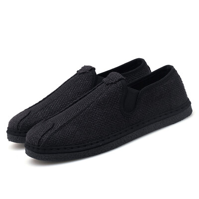 

Leisure lay linen cotton&linen shoes summer canvas national retro style Chinese Buddha weave