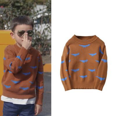 

Boys Girls Baby Kids Dinosaur Sweaters Soft Warm Childrens Sweater Coats