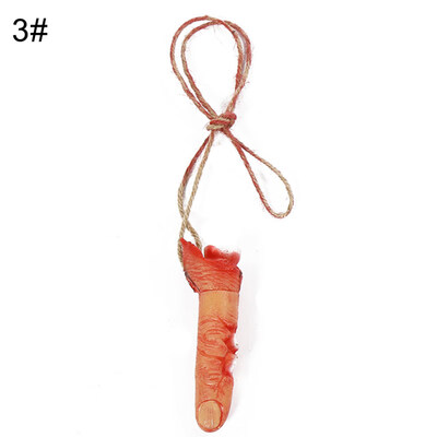 

Realistic Scary Broken Fingers Pendant Necklace Prank Props Halloween Decor