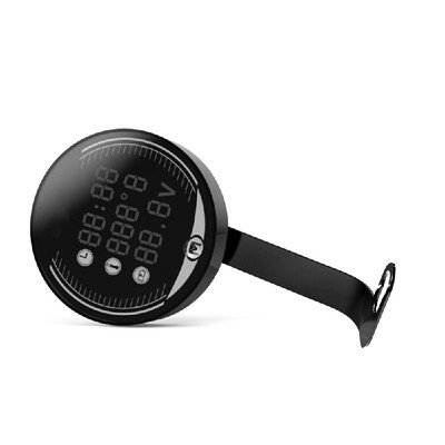 

Motorcycle Voltmeter Time Temperature Display Table LED 3-in-1 Night Vision