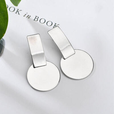 

New Fashion Big Circle Round Drop Earrings for Women Gold Silver Color Earring Party Jewelry Gift Statement Punk Mujer oorbellen