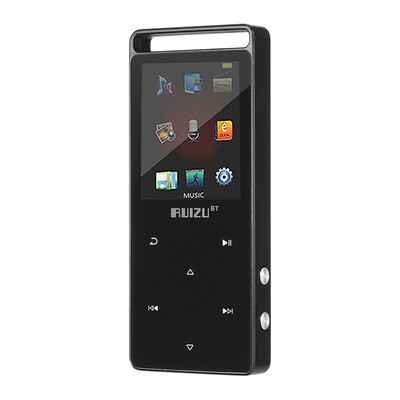 

RUIZU D01 HiFi MP3 Player 4G8G 18 inches Touch Button Voice Recorder FM E-Book Clock Video Pedometer USB BT Metal MP3 Music Play