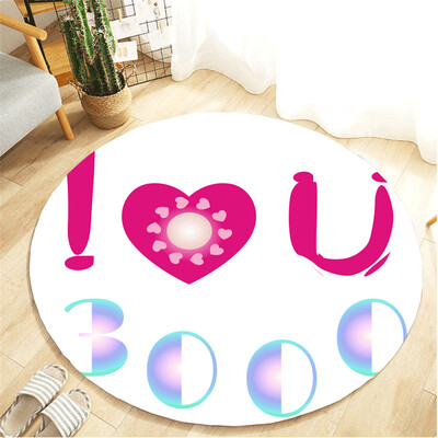 

〖Follure〗I Love You Three Thousand Text Carpet Childrens Room Home Decoration