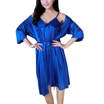 

Toponeto Womens Sexy Ice Silk Temptation Lingerie Sleepwear Pajamas Underwear Nightdress