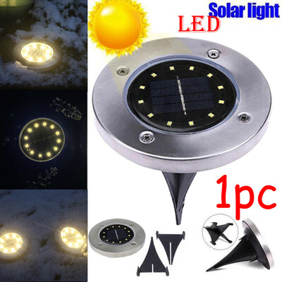 

Siaonvr LED Solar Power Buried Light Under Ground Lamp Outdoor Path Way Garden Decking