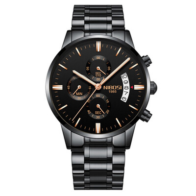 

Men Luminous Stainless Steel Band Quartz Watch