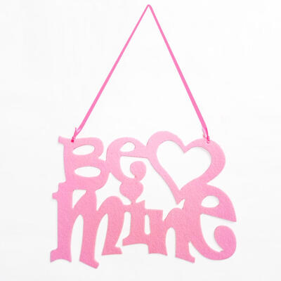 

Be Mine Non-woven Fabric Wall Hanging Board Plaques Valentine Day Decor