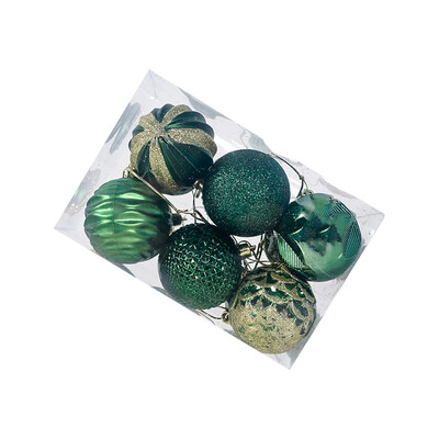 

Gobestart 12PCS Christmas Tree 6cm Ball Bauble Hanging Home Party Ornament Decor