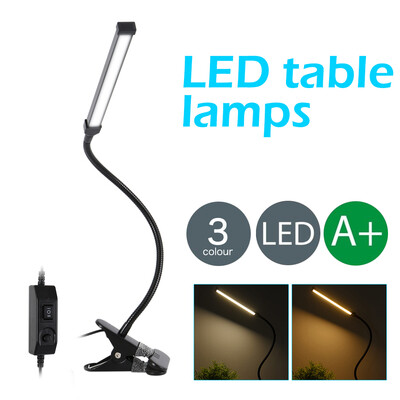 

Flexible USB Clamp Clip On LED Light CraftReading Table Desk Bedside Table Lamp