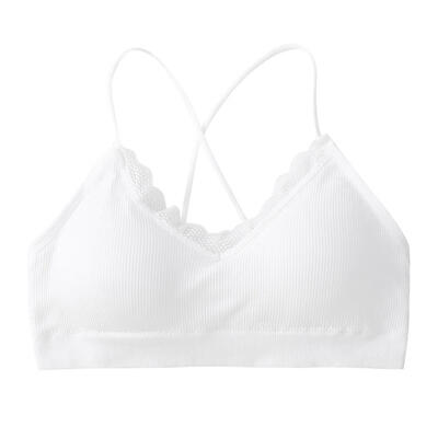 

Summer Padded Crop Top Sexy Underwear Women Solid Wrapped Chest Tops