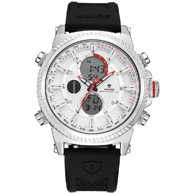 

WEIDE WH6403 Quartz Digital Electronic Watch Dual Time Month Date Week Second Minute Hour Display 3ATM Waterproof Timer Business