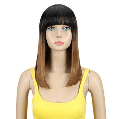 

Noble Short Wigs High Temperature Synthetic Hair Wigs 14 Inch Red Synthetic Wigs 4 Colors Choice Heat Resistant
