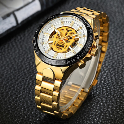 

Gobestart Watch Hollow Demon Dial Luxury Design Business Fashion Mens Mechanical Watch