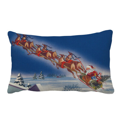

Tailored Merry Christmas Pillow Cases Linen Sofa Cushion Cover Home Decor Pillow Core