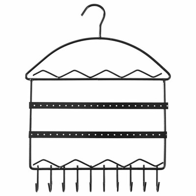 

Toponeto Wall Mount Jewelry Organizer Earring Necklace Holder Storage Rack Display Stand