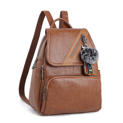

Fashion multi-function shoulder bag 2019 new fashion women bag zipper decorative student backpack