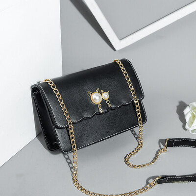 

Summer New Texture Ocean Style Women 2019 Korean Version Baitie Single Shoulder Slant Fashion Chain Square Bag