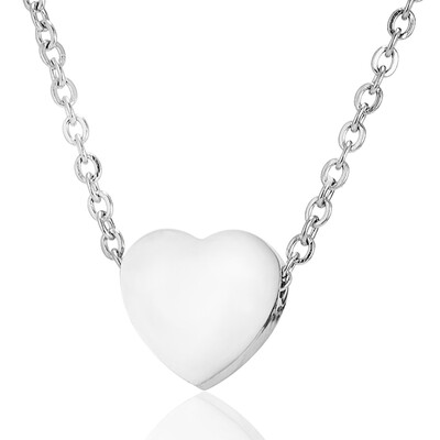 

Customized Name Necklaces Engrave Letters Birth Date Stainless Steel Heart Pendant Chain Necklace Personalized Jewelry For Women