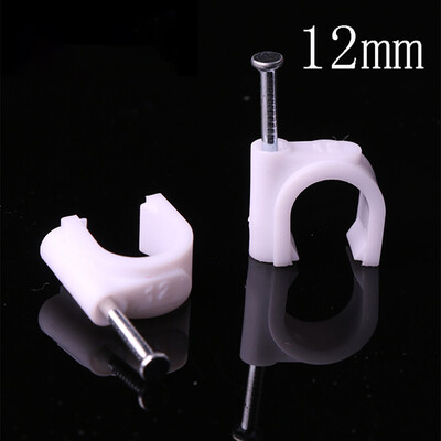 

Siaonvr 12mm Circle C Shaped High Carbon Steel Nails Cable clips Wire Wall Holder