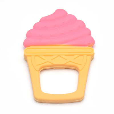 

Food Grade Environmental Silicone Big Pendants Chewing Pendants For Teethers DIY Nursing Necklaces Making Ice Cream HotPink 8