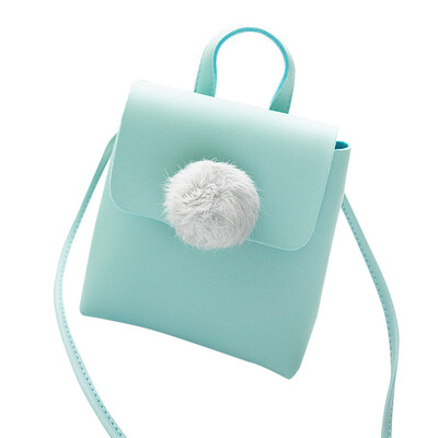 

Tailored Women Fashion Solid Hairball Cover Crossbody Bag Shoulder Bag Phone Bag Black