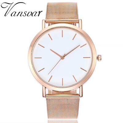 

Fashion Women Watches Casual Quartz Alloy Marble Strap Watch Analog Wristwatch Vansvar Clock Top Brand Gift Relogio Feminin