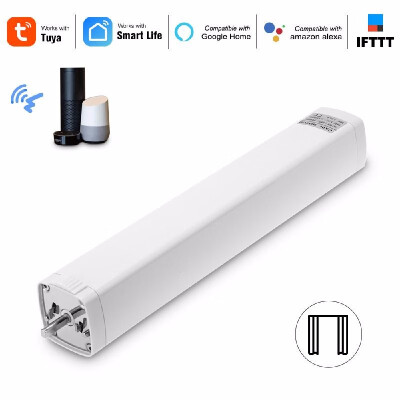 

WIFI Electric Curtain Motor Auto Motorized Curtain Track Tuya Smart APP Remote Control Vioce Control Compatible with Amazon Alexa