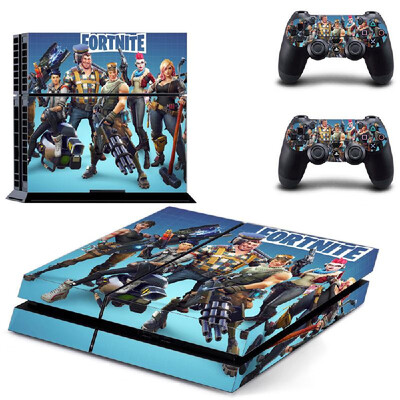 

Removable PS4 Skin Game Machine Accessories Stickers PVC Material No Air Bubbles Two Controllers Sticker