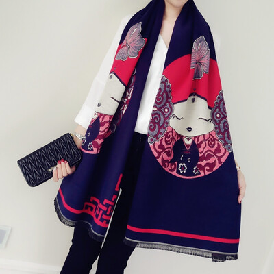 

Autumn&winter new explosion models Europe&the United States Fuwa imitation cashmere scarf British style fashion air-conditioned room wild warm shawl