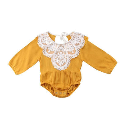 

Newborn Baby Girl Romper Lace Floral Bodysuit Sunsuit Summer Clothes Outfits