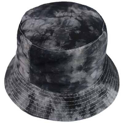 

Women Men Tie-Dye Bucket Hat Reversible Packable Wide Brim Fisherman Cap