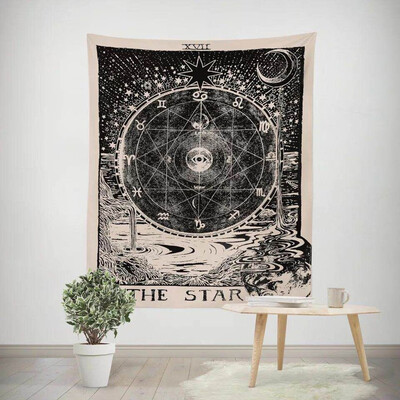 

Toponeto Star Sun Moon Peach Skin Velvet Print Tapestry Blanket Towel Yoga Mat
