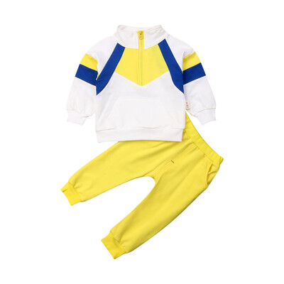 

2PCs Toddler Kids Baby Boy Girl Outfits Tops Coat Long Pants Sport Clothes Set