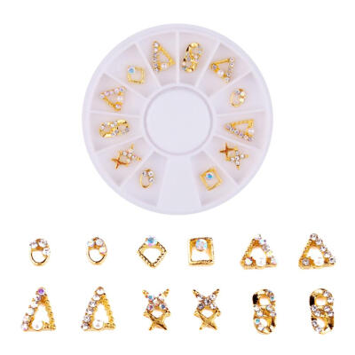 

1 Bag Nail Art Glitter Stickers Alloy Diamond Hollow Out Nail Decoration