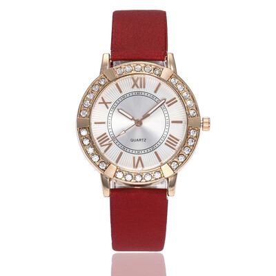 

Belt watch multicolor Roman scale diamond watch