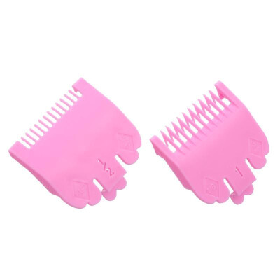 

2PCS Cutting Guide Comb Hairdressing Tool 15mm 3mm Set Colorful Limit Comb Set Compatible with WAHL Electric Hair Clipper