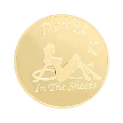 

Zinc Alloy Plated Sexy Girl Non-currency Bitcoin Commemorative Coin Gift