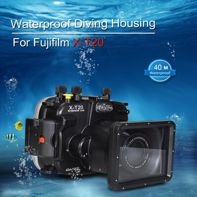 

Meikon Waterproof Underwater Camera case 130 ft 40 m for Fujifilm Fuji X-T20