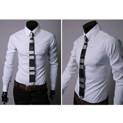 

Men Shirt Fashion Design South Korean Imports Of Foreign Trade Boutique Special Fabrics For Mens Long-sleeved Shirts