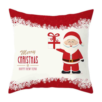 

Siaonvr Christmas Pillow Cover Decor Pillow Case Sofa Waist Throw Cushion Cover