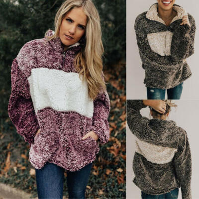 

Winter Women Faux Fur Coat Warm Jacket Thick Coats Ladies Outerwear Sweatshirt