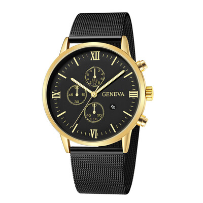 

〖Follure〗Fashion Stainless Steel Men Military Sport Analog Quartz Wrist Watch With Calend